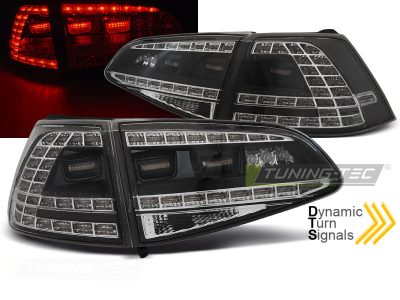 LED Fanali Posteriori Sport Nero Sequenziali per Volkswagen Golf 7 (2013-2017)
