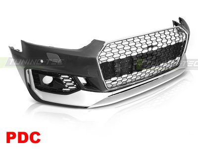 Anteriore Paraurti Sport Cromato Argento PDC per Audi A5 (2016-2019)