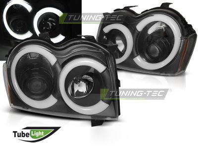 Jeep Grand Cherokee 05-08 Fari Tubolari Neri Anteriori Accessori Tuning
