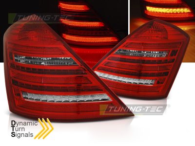 LED Fanali Posteriori Rosso Bianco Sequenziali W222 Look per Mercedes W221