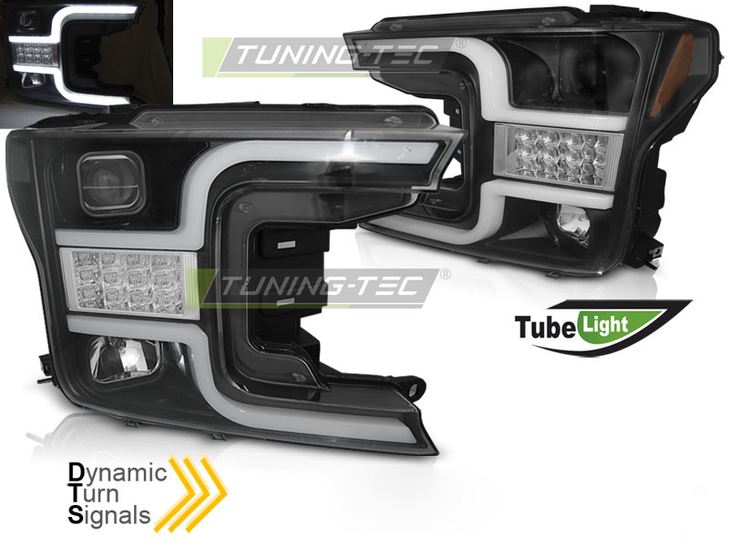 Fari Tube Luce Nera per Ford F150 MK13 (2017-2020) - Fanali Anteriori