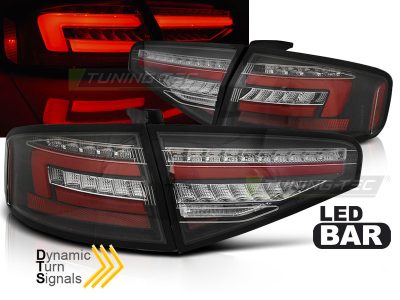 LED Bar Fanali Posteriori Nero Sequenziali per Audi A4 B8 (2012-2015) Berlina
