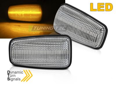 Laterale Direction LED Bianco Sequenziali per Citroën Saxo, Berlingo, Peugeot