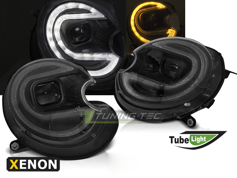 Fari Tubolari Neri LED HID per BMW MINI (COOPER) 06-14