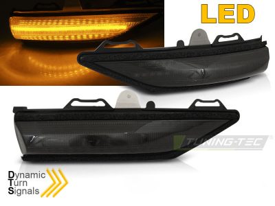 LED Indicatori Laterali Nello Specchio Fumè Sequenziale per Ford Fiesta MK8