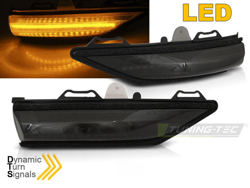 LED Indicatori Laterali Nello Specchio Fumè Sequenziale per Ford Fiesta MK8