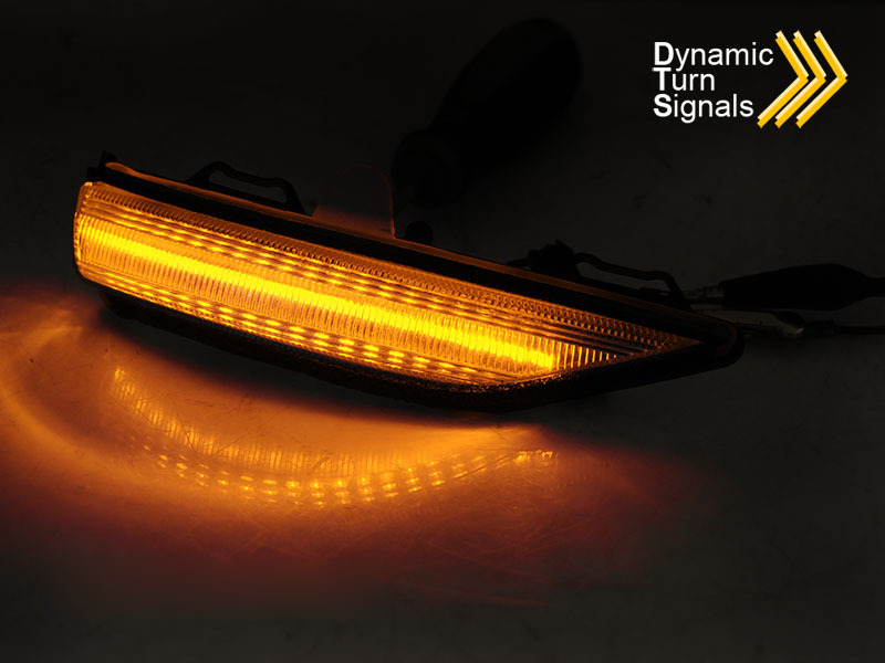 LED Indicatori Laterali Nello Specchio Fumè Sequenziale per Ford Fiesta MK8