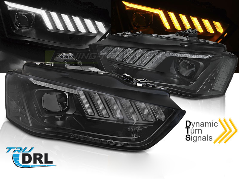 Xenon Fari LED Nero Sequenziali per Audi A4 B8 (2012-2015) Colore Nero