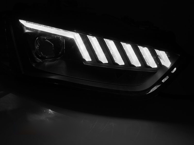 Xenon Fari LED Nero Sequenziali per Audi A4 B8 (2012-2015) Colore Nero