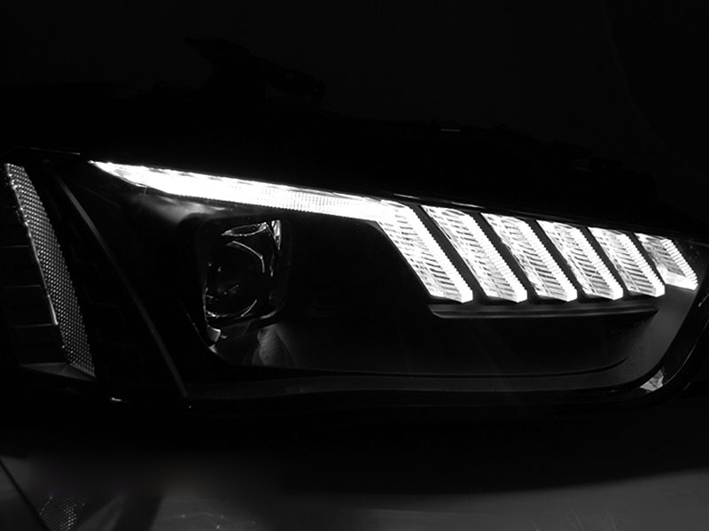 Xenon Fari LED Nero Sequenziali per Audi A4 B8 (2012-2015) Colore Nero