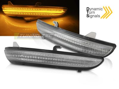 Laterale Direction Nello Specchio LED Bianco Sequenziale per Peugeot 208