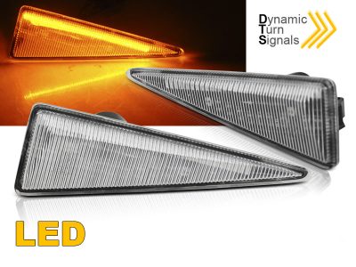 Laterale Direzione Bianco LED Sequenziale per Renault Megane MK2