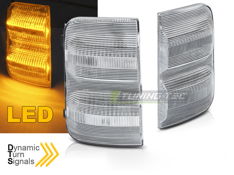 Laterale Indicator Nello Specchio LED Bianco Sequenziale per Peugeot Boxer