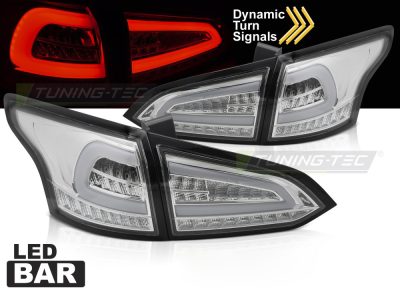 LED Fanali Posteriori Cromato Sequenziali per Ford Focus MK 3 SW (2011-2018)