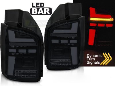 LED Bar Fanali Posteriori Nero Fumé Sequenziali per Volkswagen T5 (2010-2015)