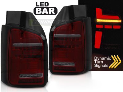 LED Bar Fanali Posteriori Rosso Fumé Sequenziali per Volkswagen T5 (2010-2015)