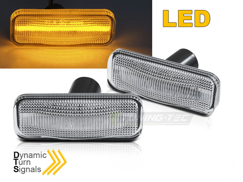 Laterale Direzione Bianco LED Sequenziale per Opel Omega B (1994-2003)