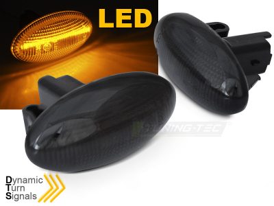 LED Laterale Direction Fumé Sequenziali per Peugeot 107 206, Citroën C1 C2