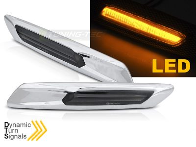 Laterale Direzione Fumè Argento Sequenziale LED per BMW F10/F11 (2010-2013)