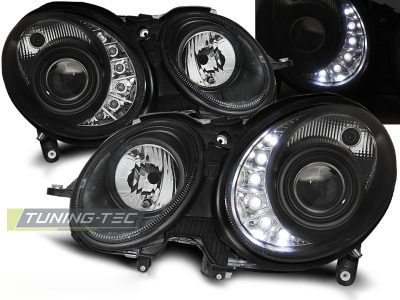 Xenon Daylight Nero per Mercedes W211 Classe E (03.02-04.06) Kit Fari allo Xeno