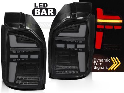 LED Bar Fanali Posteriori Nero Fumé Sequenziali per Volkswagen T6 (2015-2019)