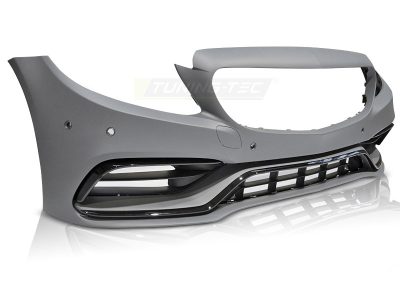 Anteriore Paraurti Sport Nero per Mercedes W205 (anni 2018-2021)
