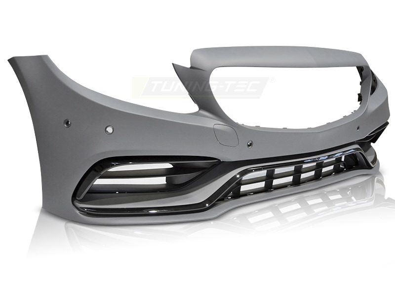 Anteriore Paraurti Sport Nero per Mercedes W205 (anni 2018-2021)