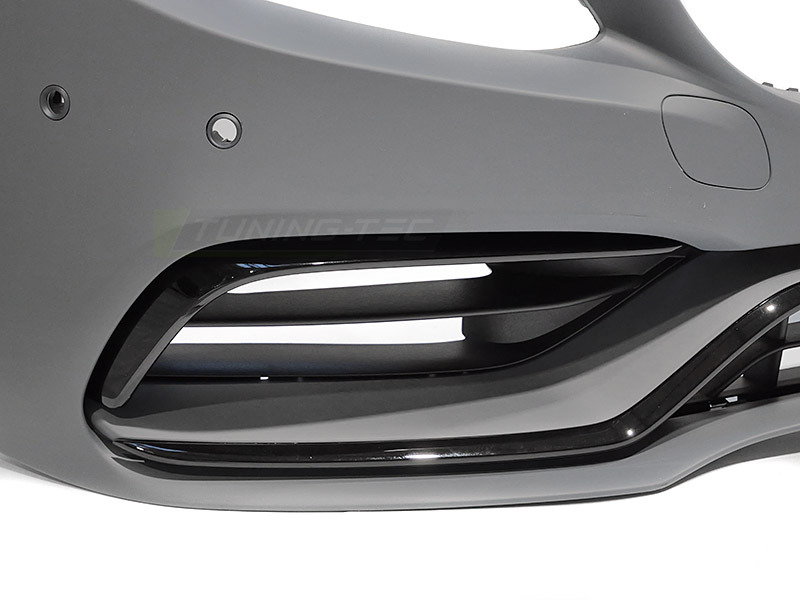 Anteriore Paraurti Sport Nero per Mercedes W205 (anni 2018-2021)