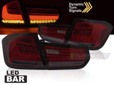 LED Bar Fanali Posteriori Rosso Fumé Sequenziali per BMW F30 (11-15) Fanali