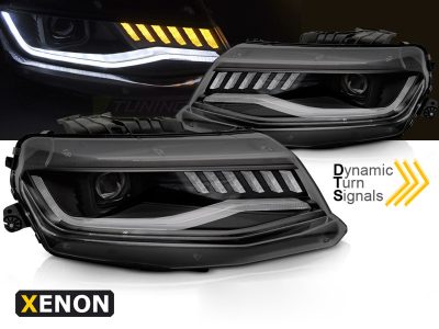 Chevrolet Camaro 16-18 Kit Fari allo Xenon Sequenziali Neri Universali