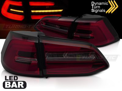LED Fanali Posteriori Rosso Fumé Sequenziali per Volkswagen Golf 7 (anni