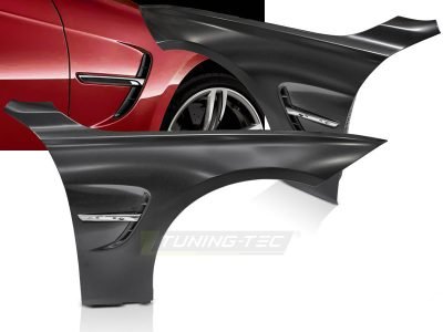 Fendinebbia Sportivi con Ventilazione Laterale Cromati per BMW F30 F31 11-18