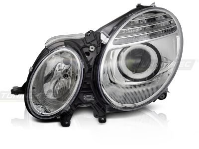 Fari Cromato Sinistro Laterale Tyc per Mercedes W211 (anni 2006-2009)