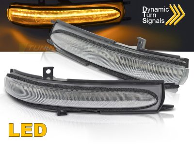 Laterale Direzione Nello Specchio LED Bianco Sequenziale per Honda Civic 04-06