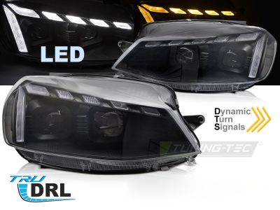 Full LED Headlights Light Black DRL Seq per Volkswagen Golf 7 (2017-2019)