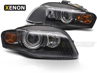 Xenon Fari Nero per Audi A4 B7 (2004-2008) Fari allo Xeno Neri