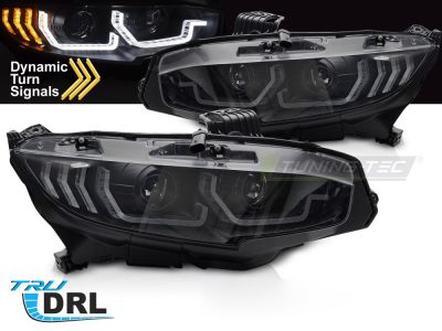 Fari Nero DRL Sequenziali per Honda Civic X (2016-2021) Luci Diurne