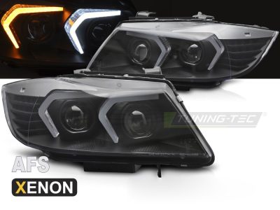 Xenon Afs Fari LED Nero per BMW Serie 3 E90 (09-11) Fari allo Xeno