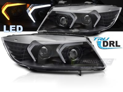 Full LED Fari Nero per BMW E90/E91 (anni 05-08) Colore Nero