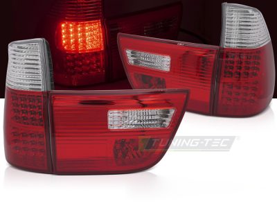 LED Fanali Posteriori Rosso Bianco per BMW X5 E53 (09.99-10.03) Fanali