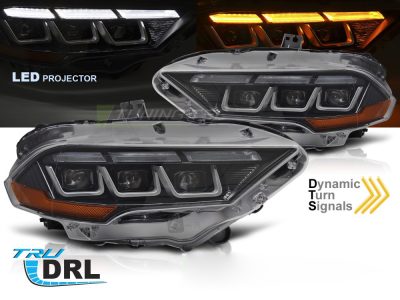 Fari Nero per Ford Mustang (2018-2021) - Fanali Anteriori LED