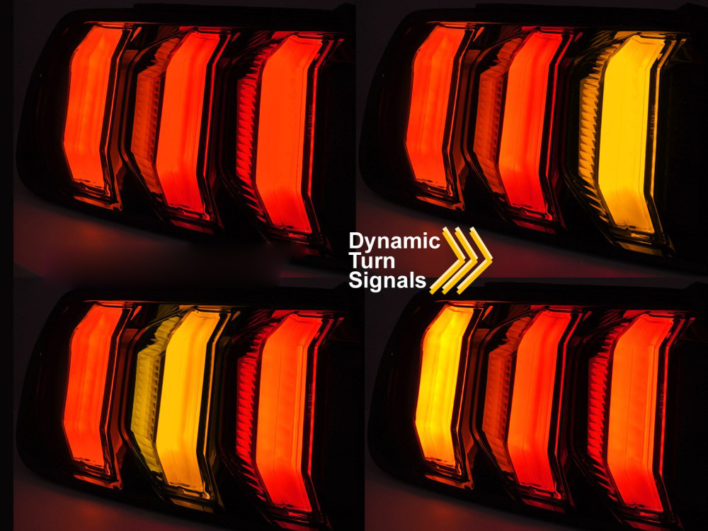 Ford Mustang 14-22 Rosso LED per Illuminazione Interna ed Esterna Auto