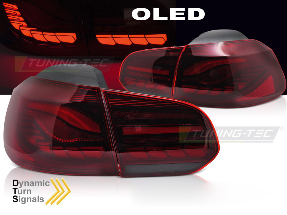 LED Fanali Posteriori Rosso LED Oled per Volkswagen Golf 6 (2008-2013)