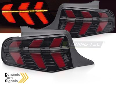 Ford Mustang 10-13 Nero LED Fari Anteriori LED Scuri per Auto Tuning
