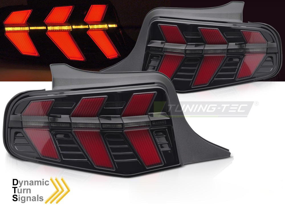 Ford Mustang 10-13 Nero LED Fari Anteriori LED Scuri per Auto Tuning