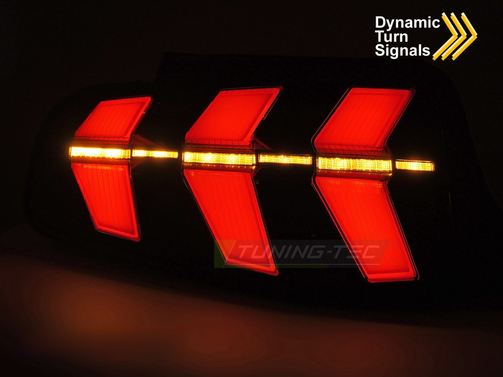 Ford Mustang 10-13 Nero LED Fari Anteriori LED Scuri per Auto Tuning