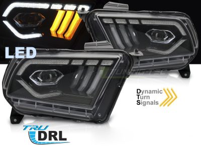 LED Fari Nero DRL per Ford Mustang (2010-2013) Luci Diurne