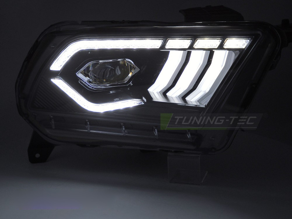 LED Fari Nero DRL per Ford Mustang (2010-2013) Luci Diurne