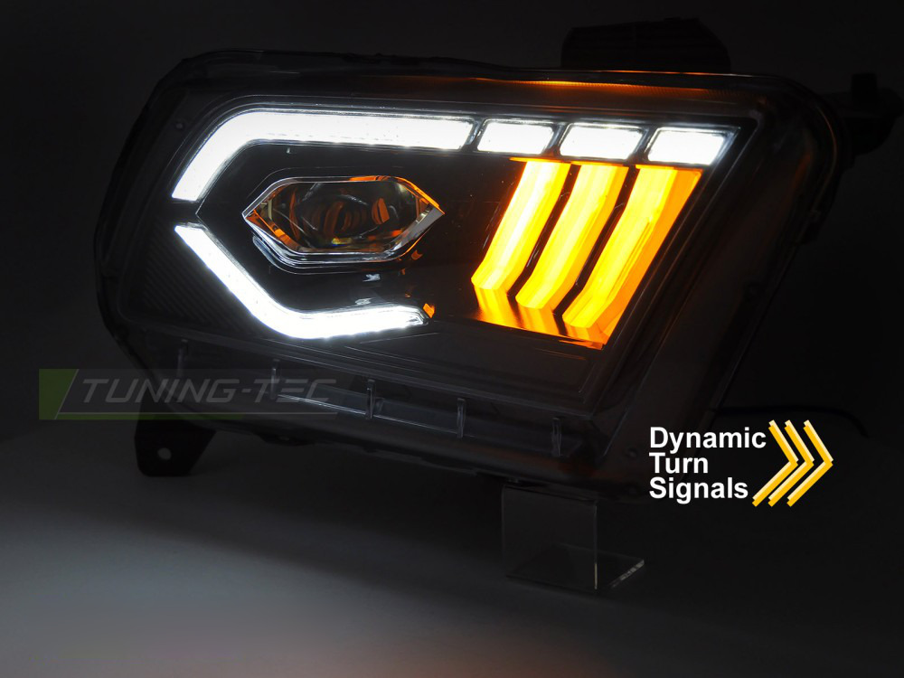 LED Fari Nero DRL per Ford Mustang (2010-2013) Luci Diurne