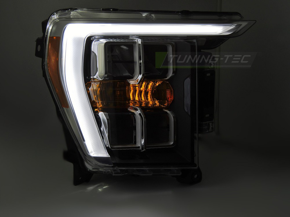 Fari Nero DRL per Ford F150 MK14 (2020-2023) con Luci Diurne